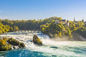 Rhine Falls (Rheinfall) and Laufen Castle, Schaffhausen, Switzerland