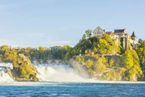 Images Dated 6th November 2017: Rhine Falls (Rheinfall) and Laufen Castle, Schaffhausen, Switzerland