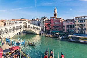 Images Dated 22nd January 2018: Rialto bridge, Venice, Veneto, Italy