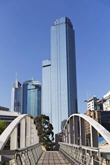 Rialto Towers along Yarra River, Melbourne, Victoria, Australia
