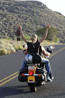Images Dated 6th December 2012: Riding Motor bike, Flagstaff, Arizona, USA MR