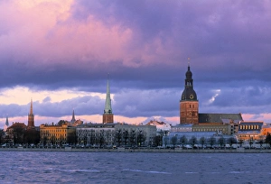 Riga from across Daugava river