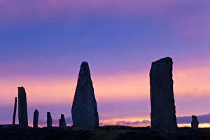 The Ring of Brodgar standing stones Orkney Islands Scotland