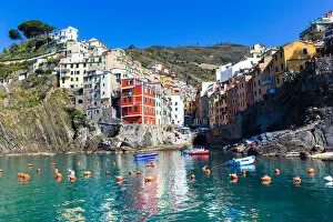Images Dated 22nd July 2015: Riomaggiore, Cinque Terre National Park, Liguria - Italy