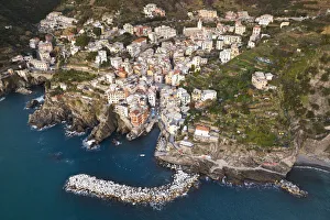Typical House Prints: Riomaggiore, National Park of Cinque Terre