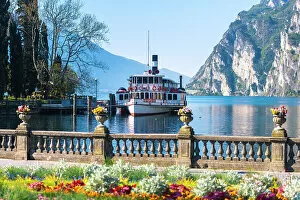Images Dated 31st October 2022: Riva del Garda city, Garda Lake, Italy