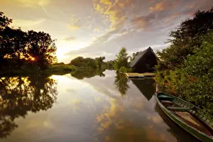 River Ant Reflections, How Hill, Norfolk Broads National Park, England