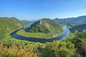 Horseshoe Bend Prints: River bend at Rijeka Crnojevica, Mopntenegro