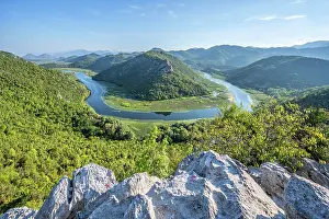 Horseshoe Bend Prints: River bend at Rijeka Crnojevica, Mopntenegro