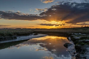 Images Dated 1st June 2021: River Blyth at Sunset, Blythburgh, Suffolk, England