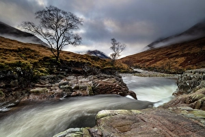 Glen Etive Prints: River Etive, Glen Etive, near Rannoch Moor, Highlands, Scotland