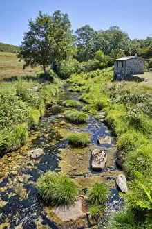 Images Dated 1st September 2021: The river Olo at Lamas de Olo. Alvao Nature Park, Tras os Montes. Portugal