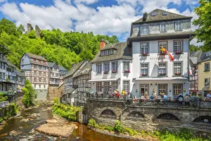 Nordrhein Westfalen Prints: River Rur, Monschau, Eifel, North Rhine-Westphalia, Germany