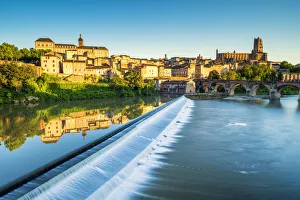 River Tarn Reflections, Albi, Occitanie, France