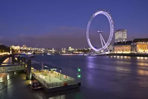 Images Dated 26th November 2008: River Thames and Millennium Wheel, London, England