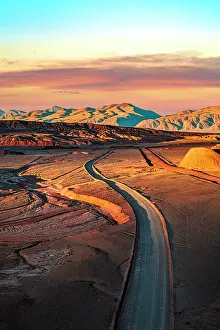Labyrinth Desert Prints: Road to the clay hills of the Labyrinth desert, Puna, Salta, Argentina