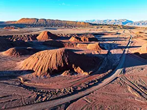 Labyrinth Desert Prints: Road crossing the rock formations, Labyrinth desert, Puna, Salta, Argentina