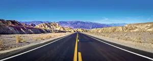 Empty Prints: Road in Death Valley National Park, California, USA