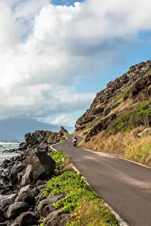 Molokai Prints: The road to Halawa Valley, Molokai, Hawaii, USA, North America
