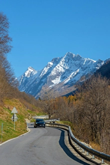 Schinhorn Prints: Road in Lotschental Valley, Valais, Switzerland
