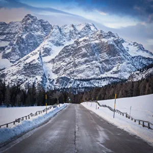 Sorapiss Prints: Road to Mount Sorapiss Europe, Italy, Veneto, Belluno district, Cortina, Misurina