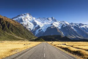 Mount Tasman Prints: Road to Mt. Cook, New Zealand