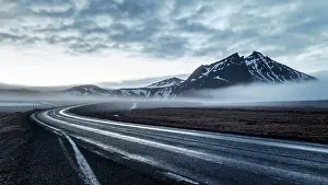 road to Rocks and Black Sand Beach, Vik I Myrdal, Iceland