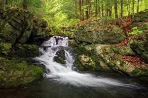 Creek Prints: Roaring Falls, Brooik Walk, Moultonborough, New Hampshire, USA