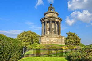 Images Dated 2nd July 2021: Robert Burns Monument, Calton Hill, Edinburgh, Scotland, Great Britain, United Kingdom