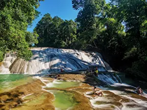 Chiapas Prints: Roberto Barrios Waterfalls, Chiapas State, Mexico