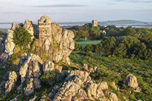 Cornish Prints: Roche Rock Chapel near the village of Roche in Cornwall, England. Summer (August) 2023