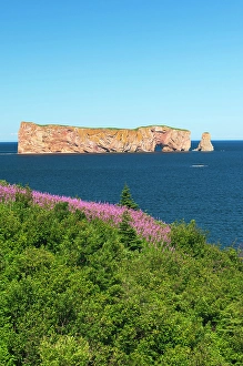 Lawrence Prints: Rocher-Perce (Perce Rock) in the Gulf of St