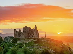 Rock of Cashel at sunset, Cashel, County Tipperary, Ireland