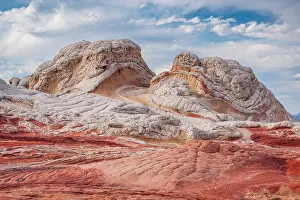 Desolate Prints: Rock domes at White Pocket in the Vermilion Cliffs National Monument, Arizona, USA