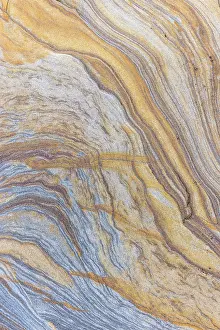 Spittal Beach Prints: Rock formation with colourful strata