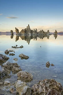 Alkaline Lake Collection: Rock formation at South Tufa, Mono Lake, Mono County, Sierra Nevada, Eastern California
