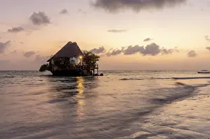 The Rock Prints: The Rock, a small restaurant built on a coral outcrop in the sea off Michamvi Pingwe Beach