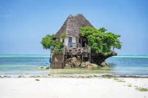 Clear Prints: The Rock is a unique ocean restaurant nestled on the shores of Michamvi Pingwe Beach in Zanzibar