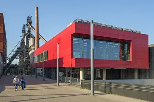 Comtemporary Prints: Rockhal music hall with former steel works museum at Belval, Esch-sur-Alzette, Kanton