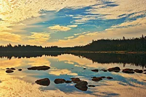 Nova Scotia Prints: Rocks and clouds at sunrise, Harrigan Cove, Nova Scotia, Canada