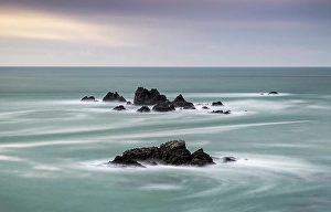 Lizard Point Prints: Rocks off Lizard point, Lizard Peninsula, Cornwall, England