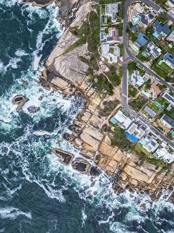 Rocky coast at Llandudno, Western Cape, South Africa