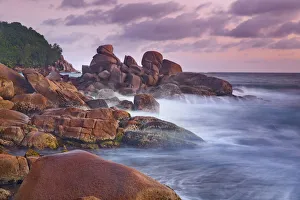 Rocky coast at Petite Police - Seychelles, Mahe, Petite Police - Indian Ocean