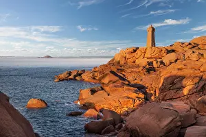 Rocky Coast Prints: Rocky coast at the Phare de Ploumanac'h on the Cote de Granit Rose