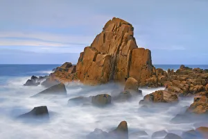 Rocky coast at Plougasnou - France, Brittany, Finistere, Morlaix, Plougasnou, Le Diben