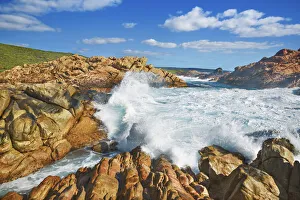 Rocky coast and surf at Canal Rocks - Australia, Western Australia, Southwest