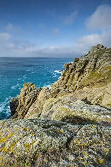 Images Dated 20th March 2021: Rocky headland, Porthgwarra, nr Lands End, Cornwall, England, UK