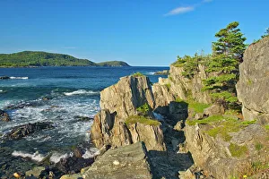 Newfoundland Prints: Rocky shoreline along the Atlantic Ocean