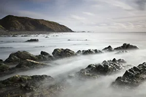 Rocky shores of Spekes Mill Mouth, Hartland, Devon, England. Spring (April) 2010