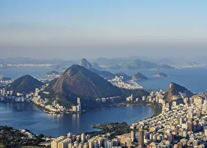 Rodrigo de Freitas Lagoon seen from the Dois Irmaos Mountain, Rio de Janeiro, Brazil